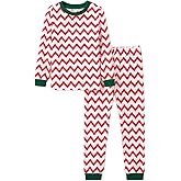 PATPAT Boys Pajama Sets Ages 2-12 Years - Snug Fit Long Sleeve Crew Neck Sleepwear, Soft Breathable Kids PJs