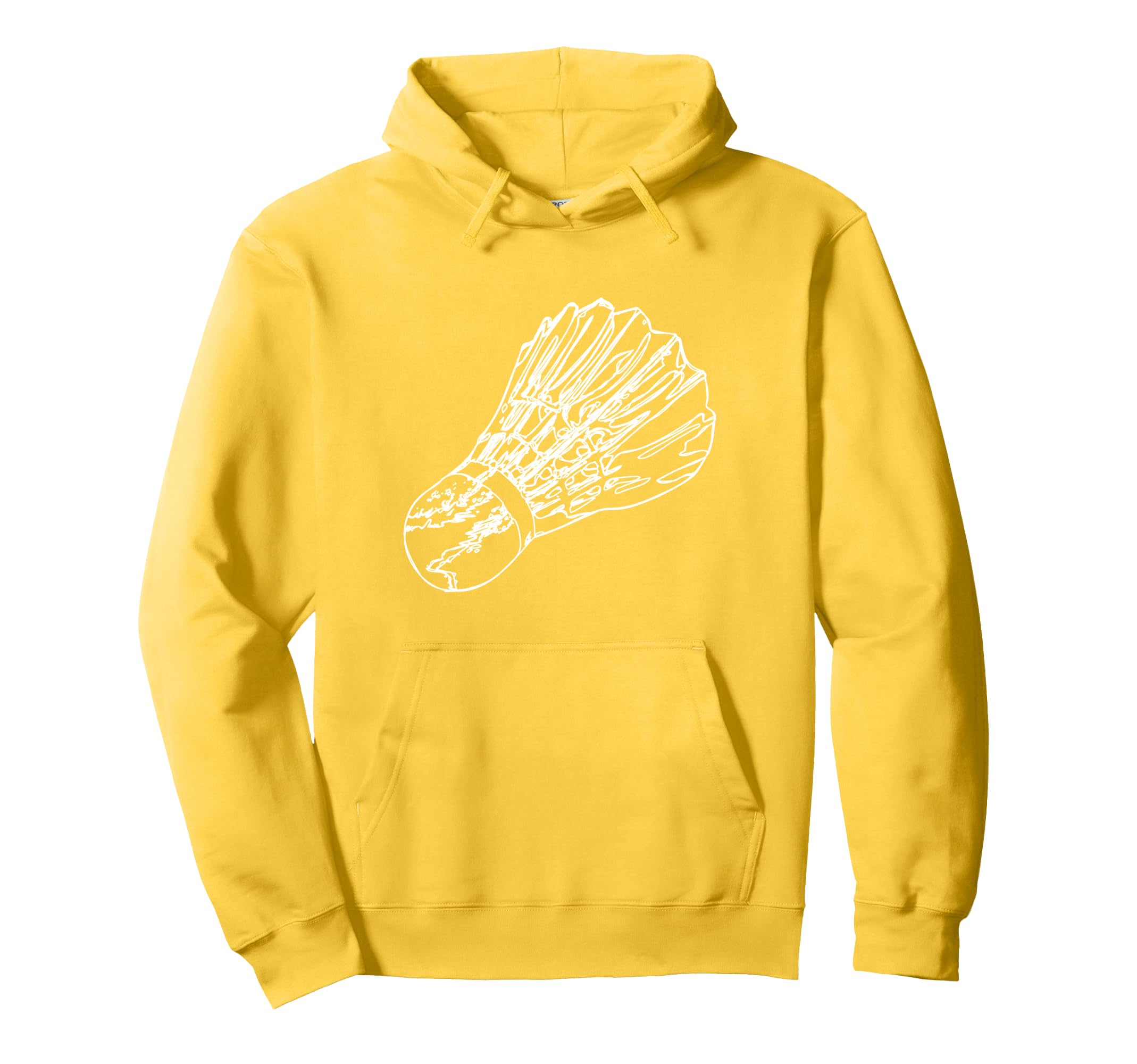Badminton Shuttlecock Badminton Birdie Sketch Pullover Hoodie