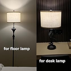 Wankaix lampshades Set of 2, Drum Lamp Shades Set