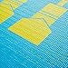 MERRITHEW Kids Yoga and Exercise Mat, Pixel the Robot (Aqua) 0.15 inch / 4 mm