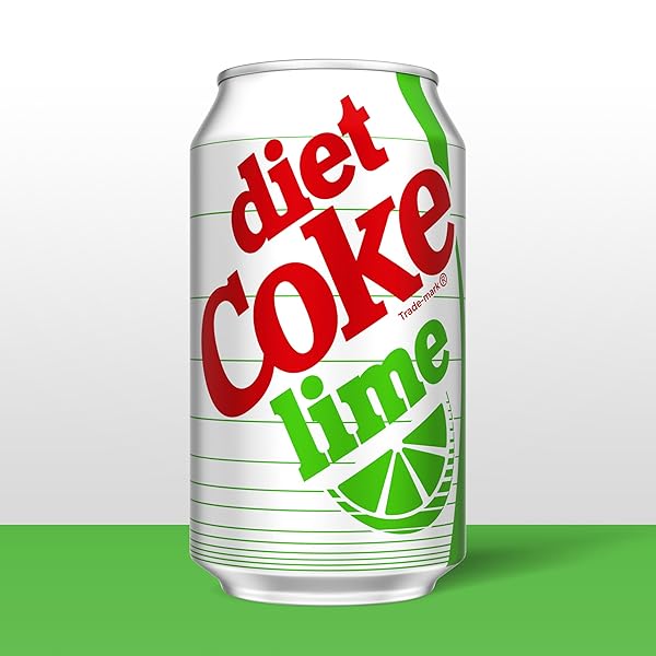 DIET COKE LIME SODA SOFT DRINK FRIDGE PACK CANS, 12 FL OZ, 12 PACK