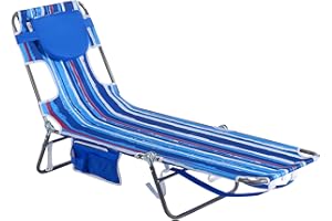 SUNNYFEEL Beach Lounge Chair, Backpack Reclining Beach Chairs Lay Flat, Sun Face Down Tanning Chair, Folding Camping Chairs Portable Camp Cot with Backpack Straps for Outdoor/Picnic/Lawn