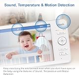 VTech RM7768HD Smart Wi-Fi Baby Monitor 7in Touch Screen 1080p Camera view 7