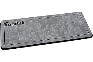 SeaDek Pad | Realtree Helm Pads | Anti-Fatigue | Anti Slip | 20mm Thickness | Brushed Texture | Storm Gray/Black - Timber Pattern, Small