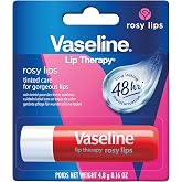 Vaseline Lip Rosy Lip Balm, 12 Sticks, 1 Box | Long-Lasting