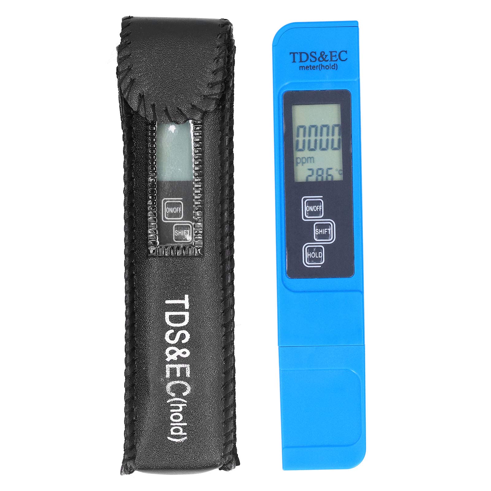 Water Quality Tester, 0‑9999ppm TDS/EC Tester Portable Water Quality Monitor Test Pen Multifunction Testing Instrumen for Aquarium, Swimming Pool, Drinking Water, Indoor Outdoor