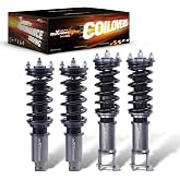 maXpeedingrods Coilovers Suspension Kit for Honda Civic 1988-2000 grey | for Honda CRX del Sol 1992-1995, for Acura Integra 1990-2001 Height Adjustable Shock Absorber Suspension Struts Lowering Kit