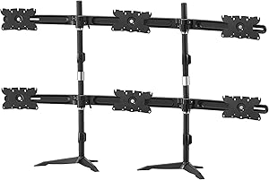 6-monitor stand - AMR6S32 (up to 6x 32' monitors)
