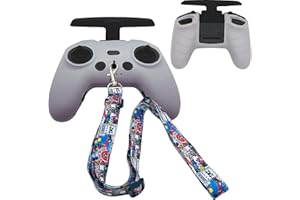 RAWECUD FPV Controller Lanyard Neck Strap and Remote Controller Silicone Cover for DJI FPV Combo Avata Remote Controller Acce