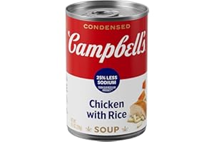 CAMPBELL'S Campbell’s Condensed 25% Less Sodium Chicken and Rice Soup, 10.5 oz Can