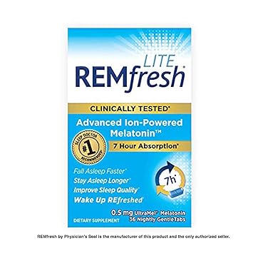 Amazon.com: REMfresh Lite - Melatonina avanzada de 0,5 mg ...