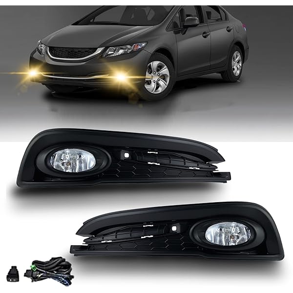 1315ホンダアコード4DRセダンBUMPER DRIVING CHROME HID スイッチの SEDAN HONDA 3K FOG