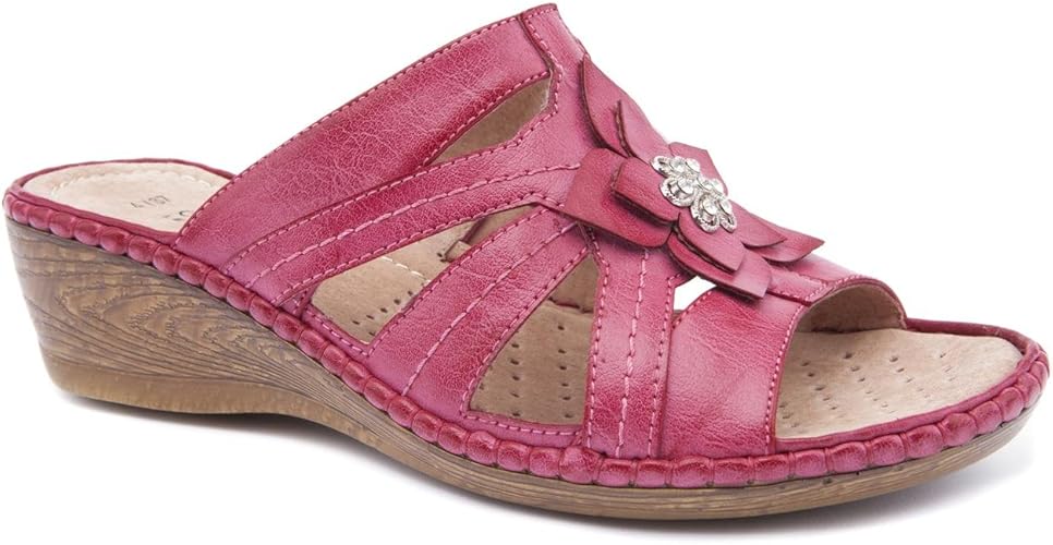 pink sandals wide fit