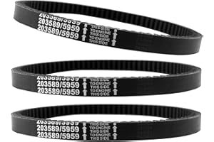 3PCs 30 Series Torque Converter Drive Belts Go Kart Drive Belt Replacement for Manco 5959 / Comet 203589