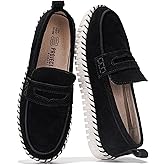 Project Cloud Genuine Leather Loafers for Women - Memory Foam Womens Shoes - Non Slip Spring Loafers Flexible Sole - Fashion Shoes for Women 2026 (Filide)