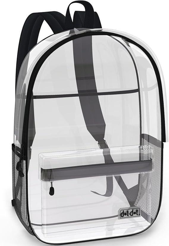 Super Heavy Duty Clear Backpack for School, Travel, Sports or Any