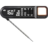Traeger Grills Instant Read Meat Thermometer, Ultra-Fast, Large LCD Display | Reads in 2-3 seconds with auto-rotating display; water-resistant, fits on a Traeger P.A.L. hook