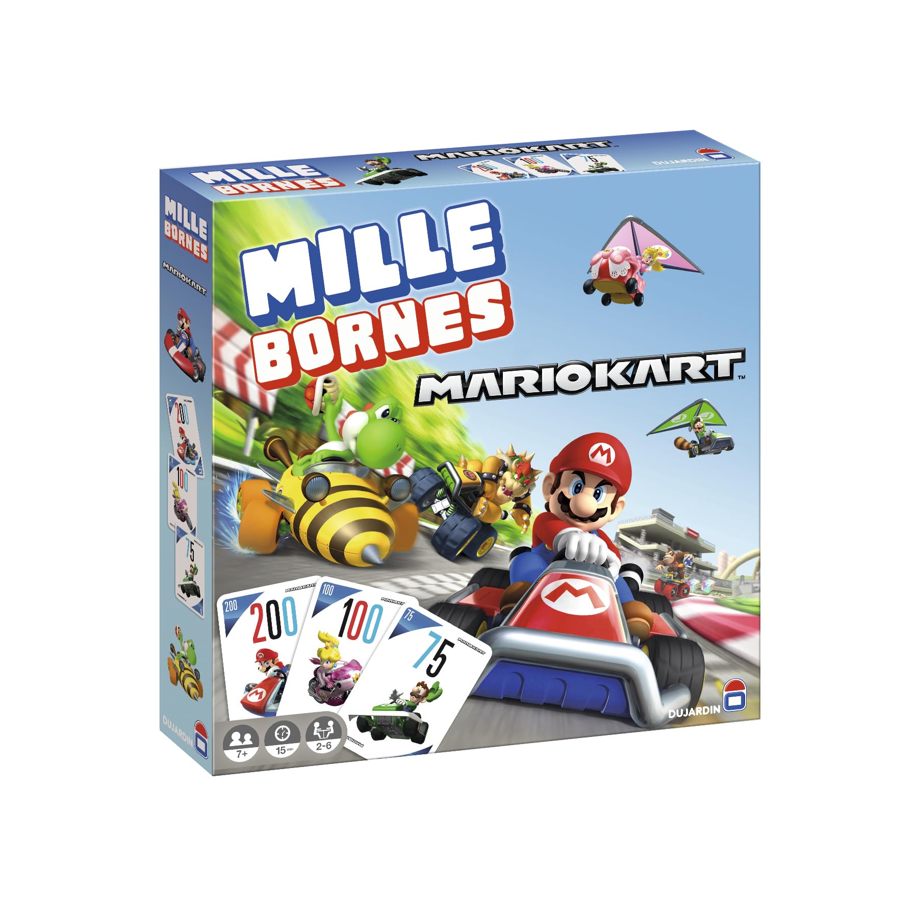 Dujardin — Mille Bornes Mario Kart — Board game — Board game — Reach 1000 terminals first — Family game — 2 players and more — From 7 years old