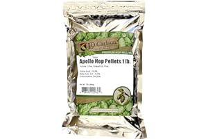 HopUnion HOZQ8-1225 Apollo Hop Pellets 1 lb, Green