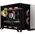 Corsair Vengeance a5100 Gaming PC – Liquid Cooled AMD Ryzen™ 7 9800X3D, NVIDIA® GeForce RTX™ 5090 GPU, 64GB Dominator Titanium RGB DDR5 Memory, 2+2TB M.2 SSD – Black/Silver
