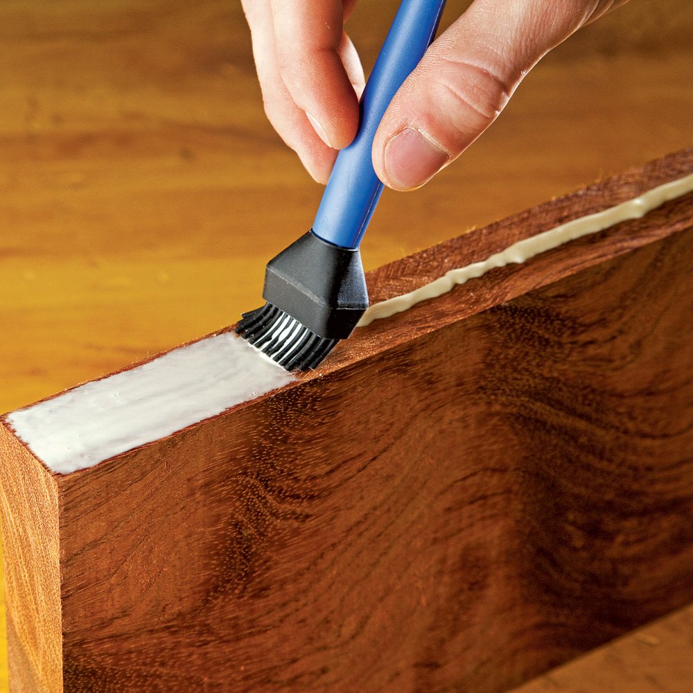 Rockler 7” Long Silicone Glue Brush – Wood Glue Applicator Ideal for Woodworking & More – Long-Last Silicone to Hold Wet Glue – Easy to Clean Bristles – Waterproof