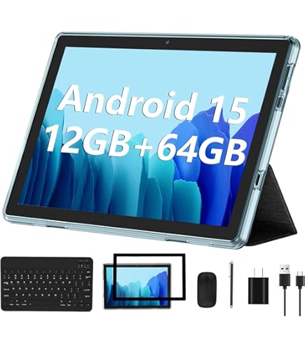 Amazon.com : Android Tablet, 10.1 inch Android 15 Tablets 12GB(4+8