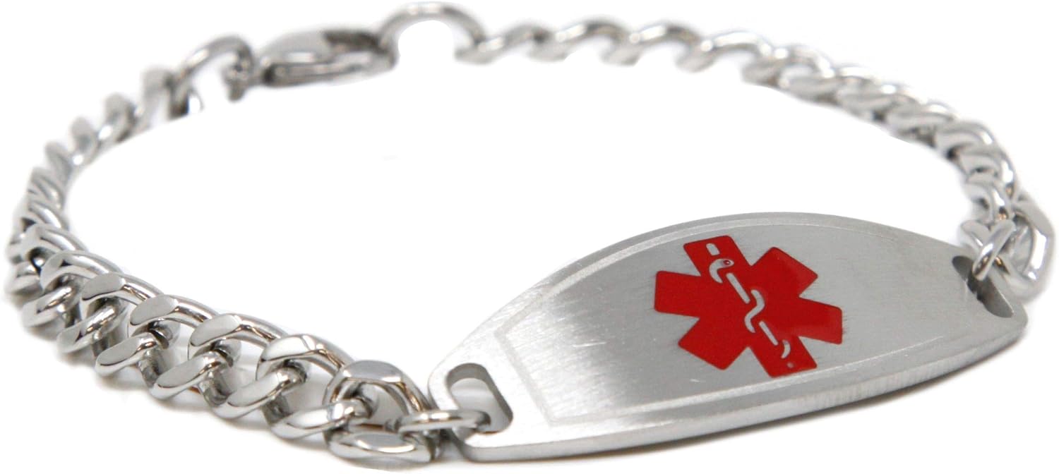PreEngraved & Customized Dementia Medical Bracelet, Wallet