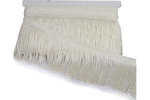 HedongHexi Chainette Fringe Trim 13.5 Yard x 4 Inches Fabric Trims Tassel Sewing for DIY Decoration Clothes Accessories Latin
