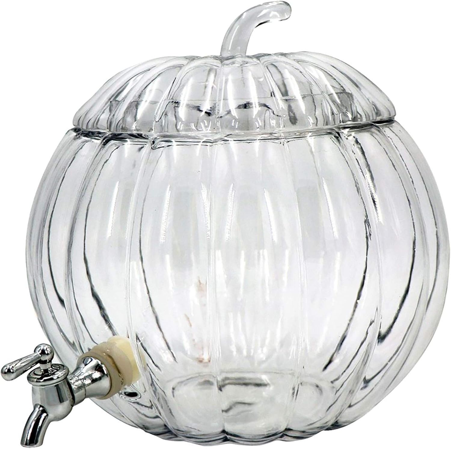 Pumpkin 2 Gallon Drink Dispenser Glass Standard Iced