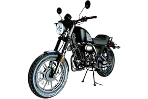 BELMONTE BIKES Venom Ghost 250cc Chopper, 5-Speed Transmission, Cruising Bike Chopper Rebel Style Cafe Racer Bike, Matte Black in Color, Two Seater Motorcycle, can Reach 75MPH Top Speed