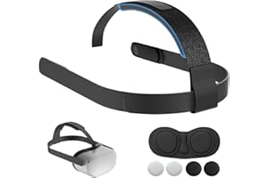 TANREGINAL Head Strap for 0culus Quest 2, Replacement HeadStrap Compatible with Met-a Quest 2, Vr Headset Strap for Me-ta 0culus Quest2 Accessories（Black）