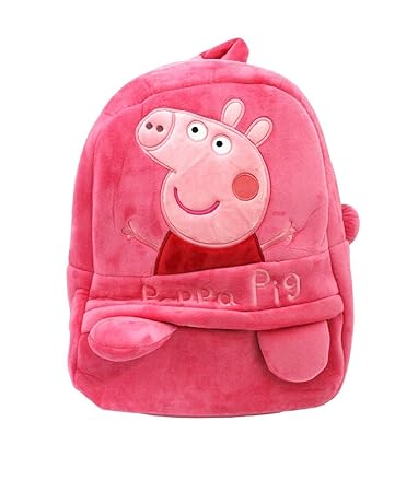 Pandora Velvet Pepa Kids School Bag(Pink)