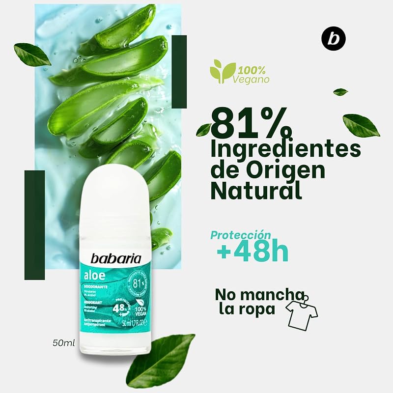 Aloe Vera Roll On Anti Perspirant Deodorant 50ml