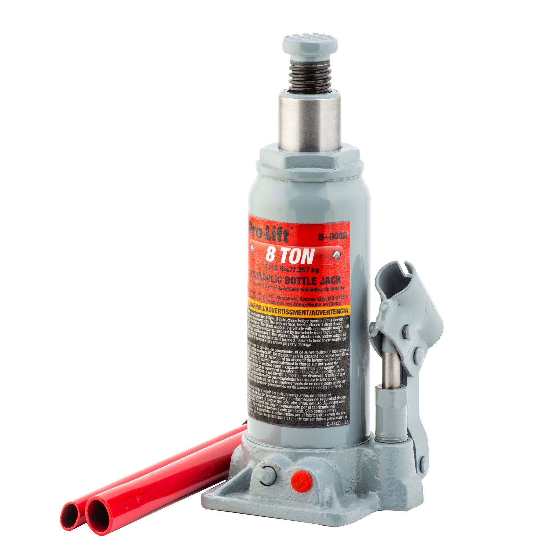 ProLift B008D Grey Hydraulic Bottle Jack 8 Ton Capacity Find
