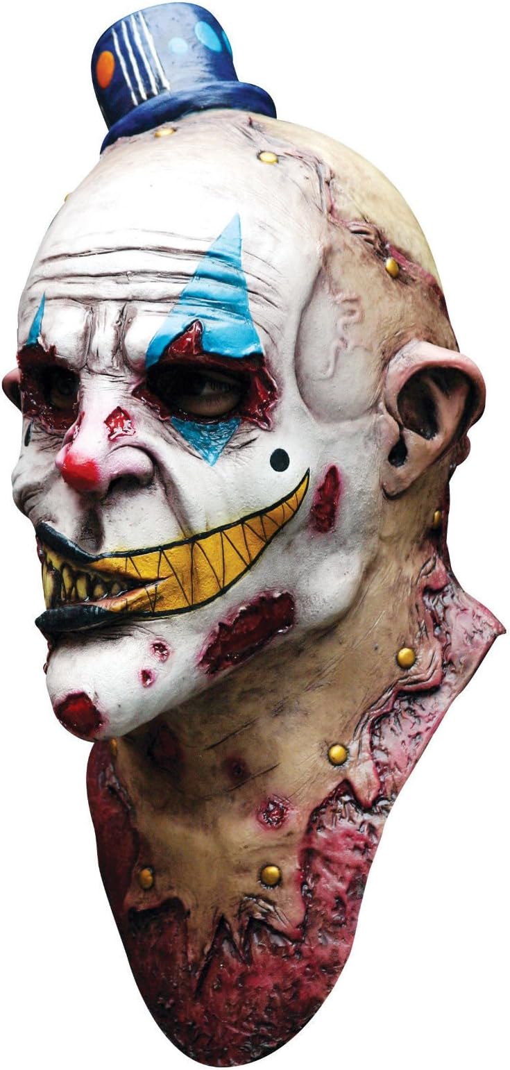 Evil Zombie Clown Mime Zack Deluxe Overhead Adult Latex Scary Halloween Mask