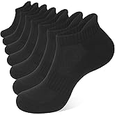 CLOSEMATE 7 Pairs Ankle Athletic Running Socks for Men Women - Comfortable Cotton Cushioned and Anti-Blister