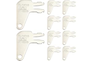 TECREDDY 8H5306 Cat Master Key for Caterpillar CAT Heavy Equipment Battery Disconnect and Older Ignitions, 10-Pack
