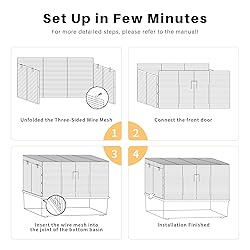 BUCATSTATE Hamster Cage 3-Level with