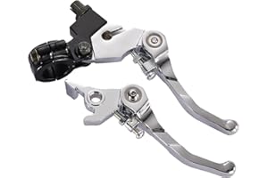 GOOFIT Universal 7/8'' Handlebar Foldable Brake & Clutch Lever Set for 50cc 70cc 90cc 110cc 125cc Dirt Bike Type B