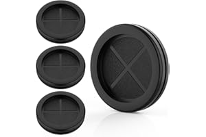 AIFEIER ET Firewall Rubber Grommets 1-11/16" ID 2" Drill Hole Double-Sided Hole Plugs for Wire Protection - 4 PCS