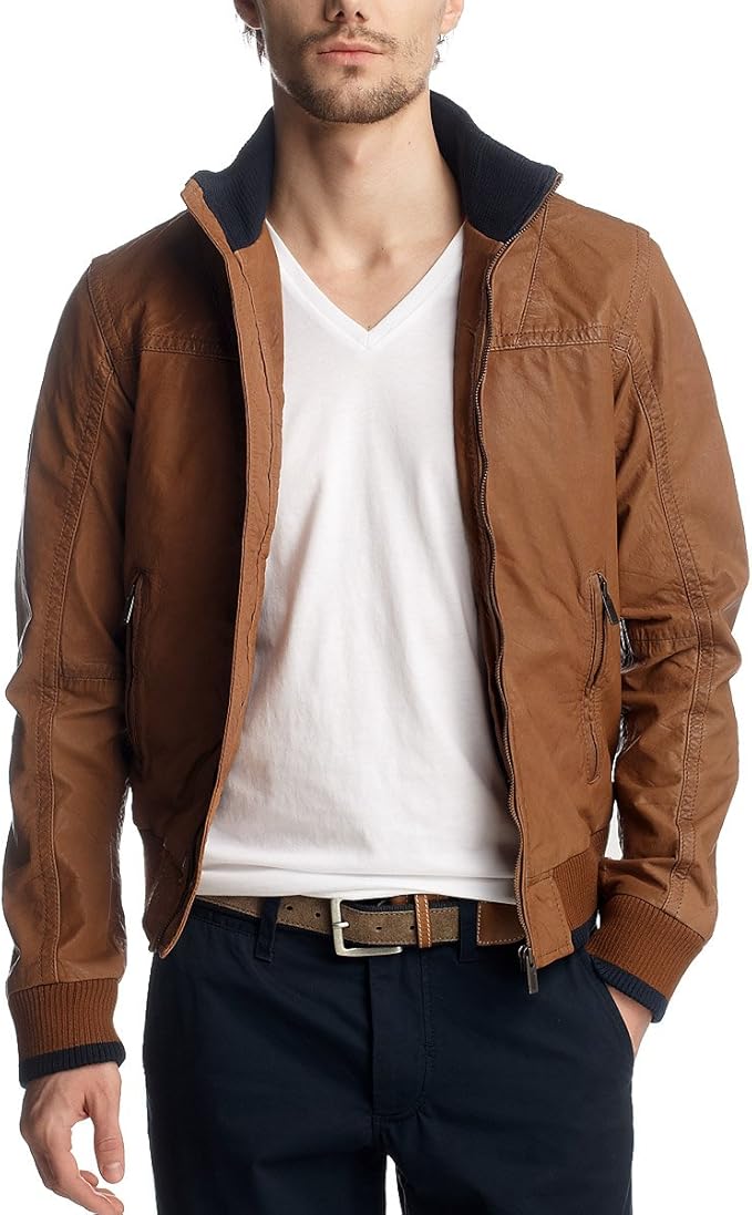 ESPRIT Herren Jacke 033EE2G013, Gr. 48 (M), Gelb (740 Amber) Amazon.de
