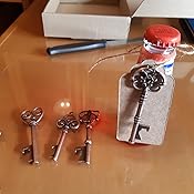 TrAdE Shop Traesio - Apribottiglie Bottiglia Chiave Tondo Scatola Segnaposto Tavola Bomboniera