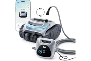 BUBLUE C20H Robotic Pool Cleaner, Corded & Cordless - Hybrid Pool Vacuum Robot, Superior Suction, Smart Navigation, APP Control, Floor/Wall/Waterline, for Above & In-ground Pools up to 1,615 Sq.Ft