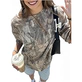 RoseSeek Women's camo t Shirt Maple Leaf Summer Tops | Short Sleeve, Camouflage Print, Summer Streetwear, Hunting Shirt, Pink Camo Top