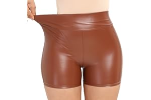 LIBAIRO Women's Gothic Shorts Punk Dance Sexy Black Irregular Short Pants High Waist Slim Bodycon Bandage Shorts