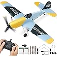 VEVOR RC Plane, 2.4GHZ 3 Channel RC Airplane with 6-Axis Gyro Stabilizer&2 Batteries, Ready to Fly BF-109 Fighter Aircraft Plane Toy for Adults Beginners Kids Birthday/Xmas Gift