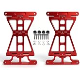 M Maintenanse Aluminum Saddlebag Lid Anti Over Rotation Stoppers for Harley Davidson Touring Models (2014&ndash;2023) (Red)