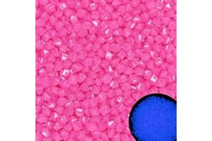 KAIYUAN DYNASTY 850pc Glow in The Dark Rocks Outdoor Glow in The Dark Garden Pebbles Glow Rocks for Landscaping Walkway Backyard Pathway Lawn Potted Plant(Pink)