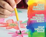 Crayola Washable Watercolour Paint Palette 12 Colors with Brush Kids Craft Kit view 5