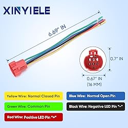 XINYIELE 16MM Latching 12V Push Button Switch On